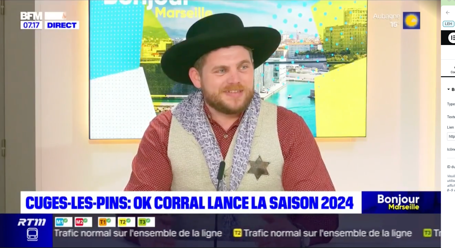 Henk Bembom, responsable du parc d'attractions Ok Corral, était l'invité de BFM Marseille Provence.